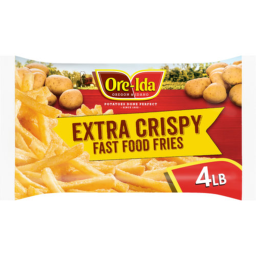 Ore-Ida Extra Crispy Fast Food French Fries Fried Frozen Potatoes Value Size