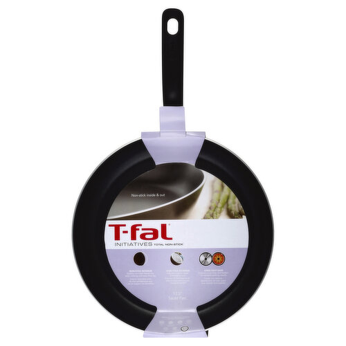 T-fal Initiatives Saute Pan, Non-Stick, 12.5 Inch