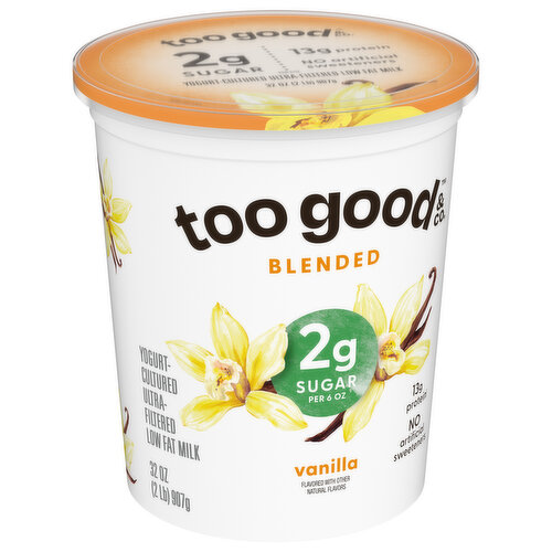 Too Good & Co. Yogurt, Blended, Vanilla