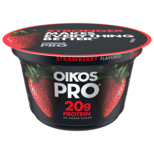 Oikos Pro Milk, Ultra-Filtered, Yogurt-Cultured, 2% Milkfat, Strawberry Flavored