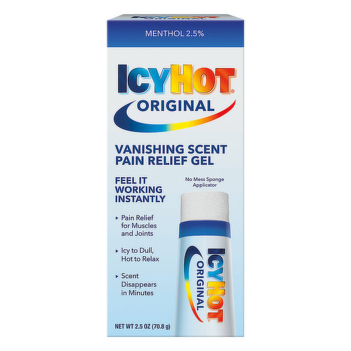 Icy Hot Original Pain Relief Gel, Vanishing Scent