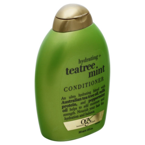 OGX Conditioner, Hydrating + Teatree Mint