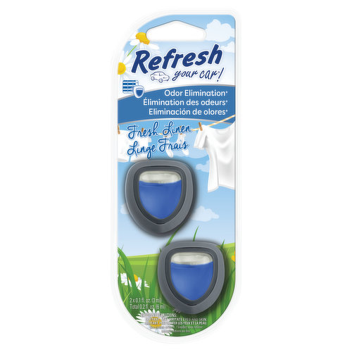 Refresh Your Car! Air Freshener, Odor Elimination, Fresh Linen