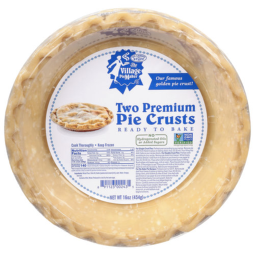 The Village PieMaker Pie Crusts, Two Premium