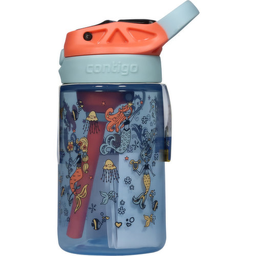 Contigo Kids Water Bottle with AUTOSPOUT Straw Lid Teal and