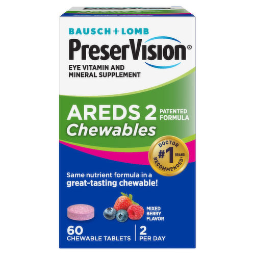 PreserVision Areds 2, Chewable Tablets, Mixed Berry
