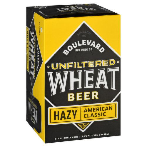 Boulevard Beer, Hazy American Classic, Unfiltered Wheat