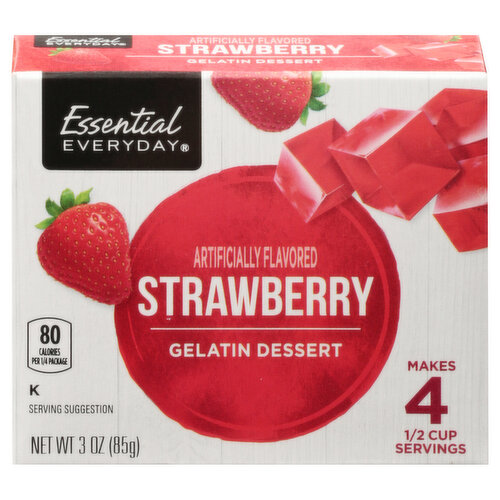 Essential Everyday Gelatin Dessert, Strawberry