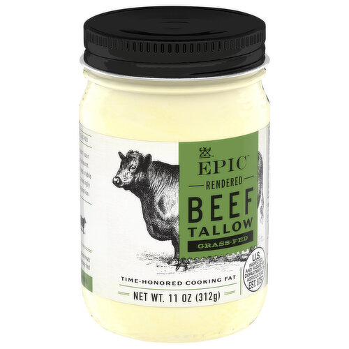 Epic Rendered Grass-Fed Plain Beef Tallow