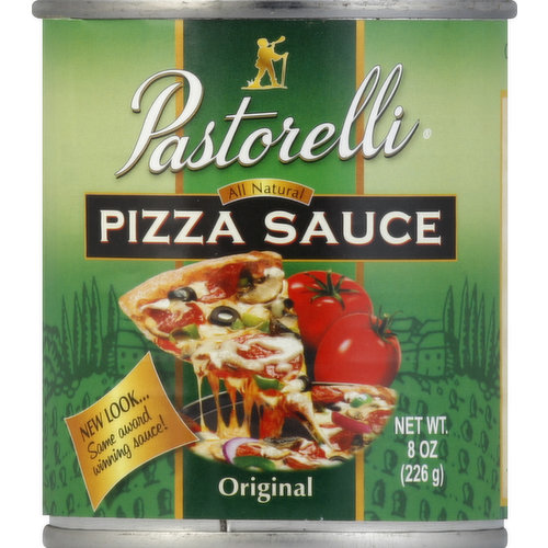 All natural. New look - same award winning sauce! Corn syrup free. Gluten free. No preservatives. The Pastorelli family business originated in the hills of central Italy, where the name Pastorelli means simply little shepherds. For 4 generations, this Italian country heritage has been behind the creation of products made only with ingredients of the highest quality gathered fresh from the fields. Since 1952, the Pastorelli family has proudly served to you our gourmet, award winning pizza sauce made from the finest San Marzano style tomatoes (originally brought over to America by the Pastorelli family), pecorino romano cheese, special grade extra virgin olive oil, and papa Pastorelli's traditional blend of Italian spices. Pastorelli Pizza Sauce is a grand gold medal winner for best quality pizza sauce again!