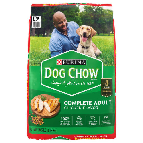 Dog Chow Dog Food, Complete Adult, Chicken Flavor