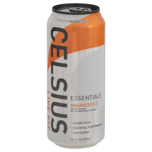 Celsius Live Fit Energy Drink, Orangesicle, Sparkling