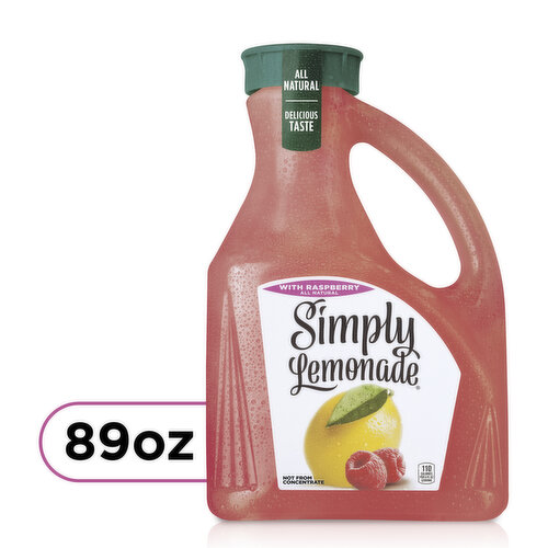 Simply Simply Lemonade with Raspberry  Lemonade With Raspberry, All Natural Non-Gmo