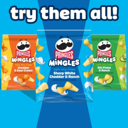 Pringles Mingles Puffed Snacks, Sharp White Cheddar and Ranch