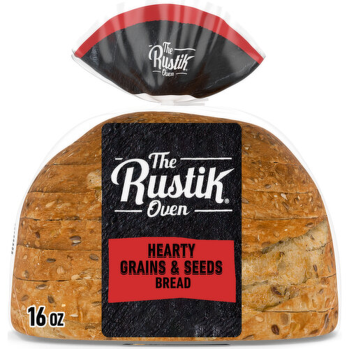 The Rustik Oven Hearty Grains & Seeds Whole Grain Bread, 16 oz