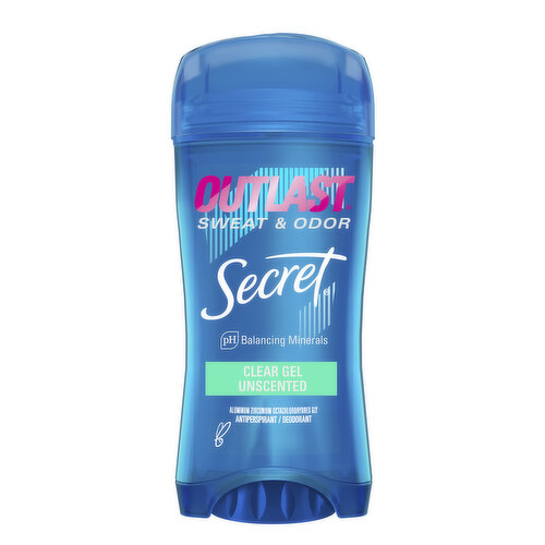 Secret Outlast Outlast Clear Gel Antiperspirant Deodorant for Women, Completely Clean 3.4 oz