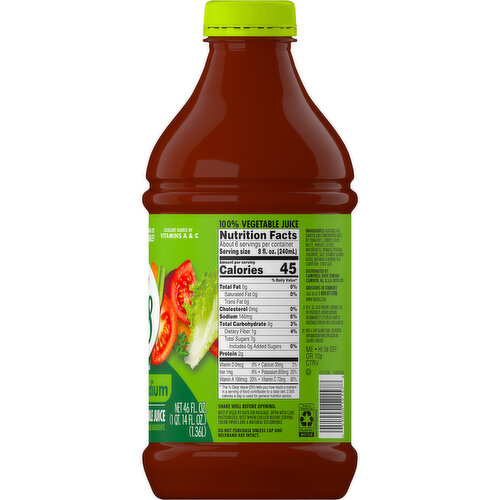 V8® Low Sodium Original 100% Vegetable Juice