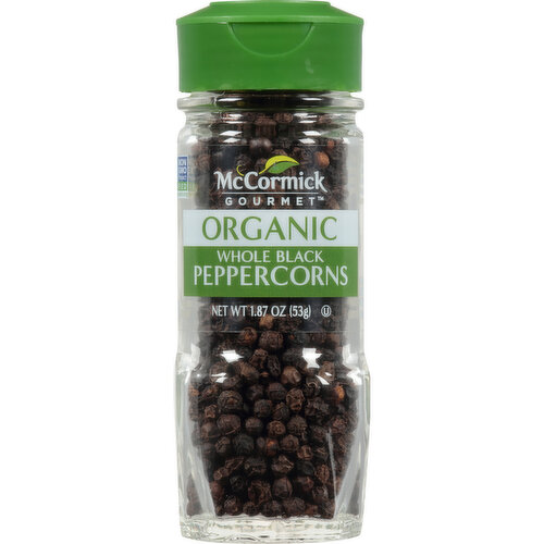 McCormick Gourmet Gourmet Organic Whole Black Peppercorns