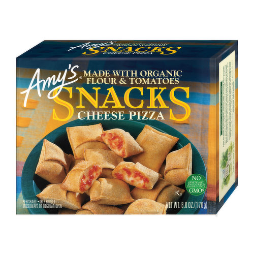 Amy's Amy's Frozen Snacks Cheese Pizza, Non-GMO, 6 oz.