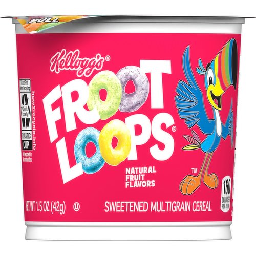 Froot Loops Cold Breakfast Cereal, Original, Single Serve