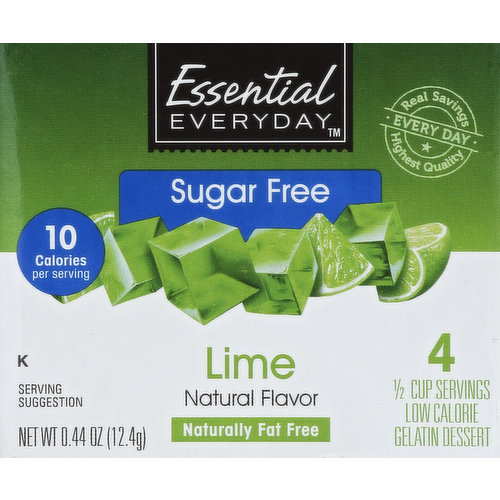 Natural flavor. Naturally fat free. 4 1/2 cup servings. Low calorie. 10 calories per serving. Real savings. Highest quality. Every day. Gluten free. If you're not completely satisfied with this product, please contact us at www.essentialeveryday.com or 1-877-932-7948.