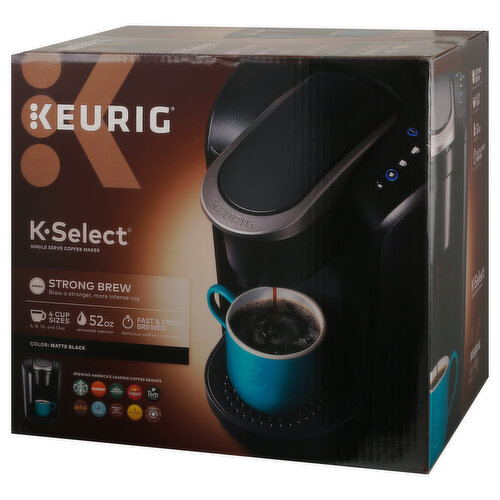 Keurig K-Select Matte Black Single Serve Coffee Maker