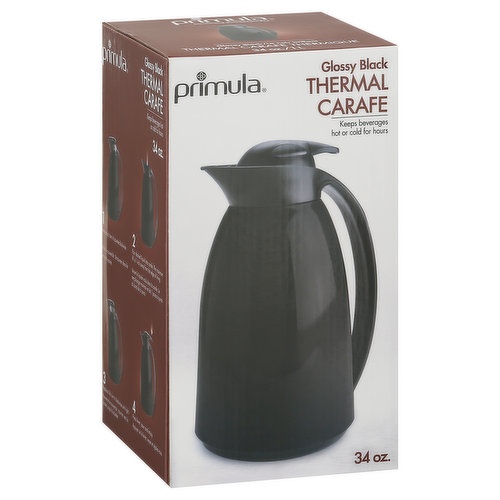 Primula Thermal Carafe with Double Wall Glass Lining - Glossy