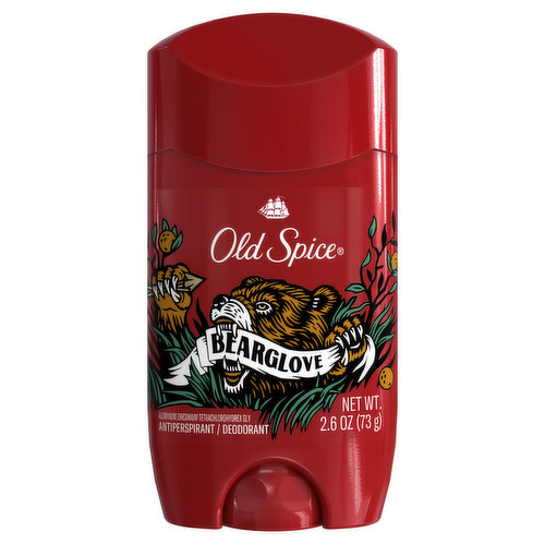 Old Spice Wild Collection Anti-Perspirant Deodorant for Men, Bearglove, 2.6 Oz.