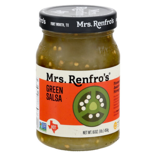 Mrs. Renfro's Salsa, Green, Hot