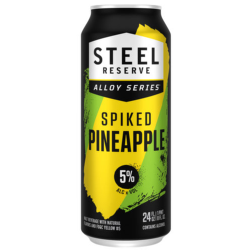 Steel Reserve Alloy Series Malt Beverage, Spiked Pineapple