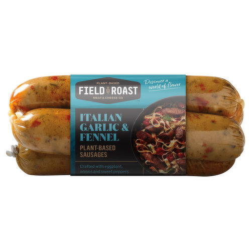 Field Roast Sausages, Plant-Based, Italian Garlic & Fennel