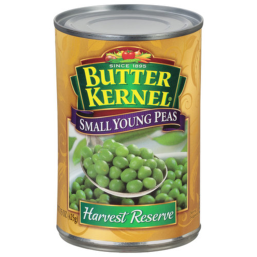 Butter Kernel Young Peas, Harvest Reserve, Small