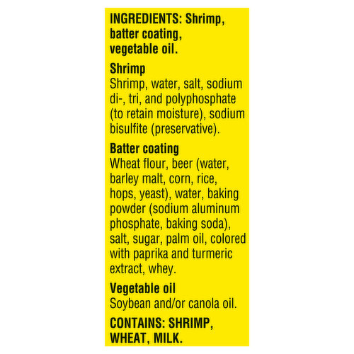 Gorton's Shrimp, Beer Batter