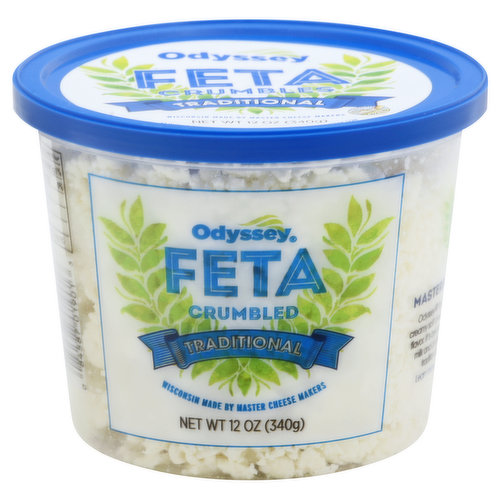 Odyssey Feta, Crumbled, Traditional