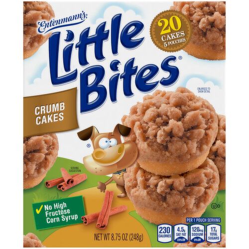 Entenmann's Little Bites Crumb Cake Muffin- Mini Muffins, 5  count, 8.75 oz