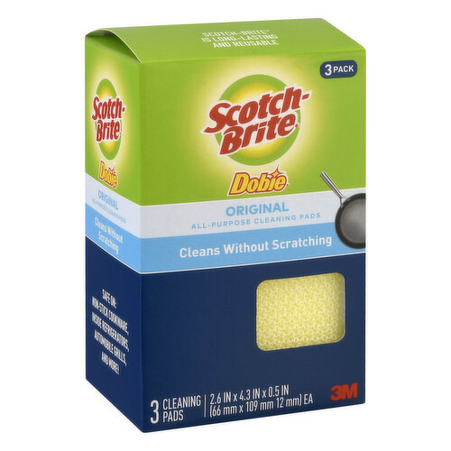 Scotch Brite Scrub Sponges, Non Scratch, 3 Pack 3 Ea, Cleaning Tools