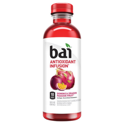 Bai Antioxidant Infusion Antioxidant Beverage, Dominica Dragon Passion Fruit