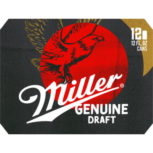 Celebrate responsibly. Original draft-style taste. Bringing character to every moment since 1985. Corn syrup is used as part of the brewing process only. Miller genuine draft never uses high fructose corn syrup. Since 1855. For consumer questions call 1-800-Miller6. Please recycle. Please do not litter. Alc./Vol. 4.7%. 9.4