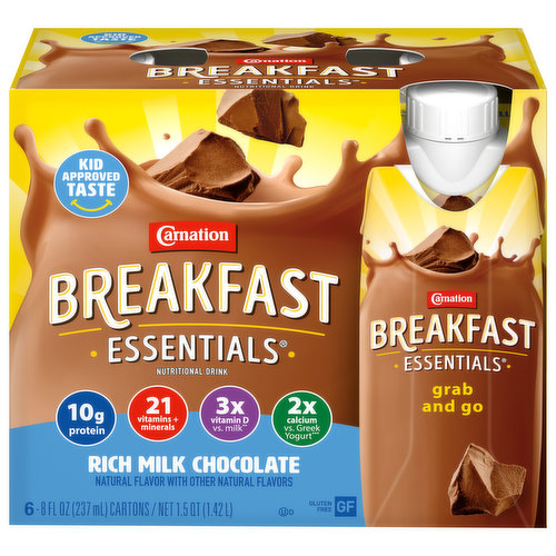 Carnation Breakfast Essentials Nutritional Drink, Rich Milk Chocolate