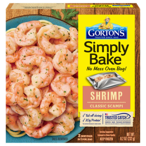 Gorton's Simply Bake Shrimp, Classic Scampi