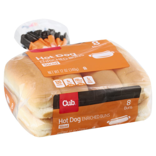 Cub Hot Dog Buns, 8 Count