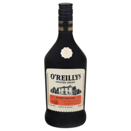 Peanut Butter Country Cream with that unique smooth peanutty creaminess. O'Reillys Peanut Butter Country Cream delivers a well-balanced blend of roasted peanut aroma, vanilla and honey notes with luxurious creamy undertones of chocolate and hints of butterscotch.