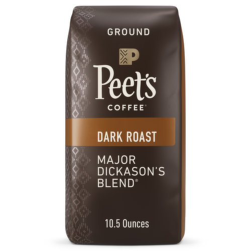 Peet's Coffee Major Dickason's Blend, Dark Roast Ground Coffee