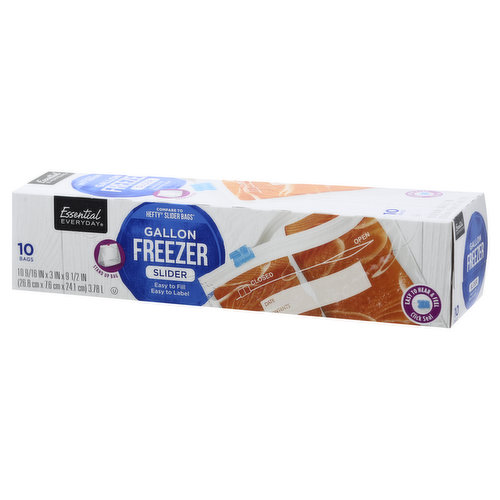 1 Gal Slider Stand & Fill Freezer Storage Bags - 25 ct