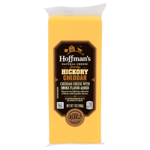 Hoffman's Cheese, Natural, Smoky Hickory Cheddar