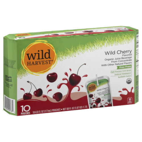 WILD HARVEST Juice Beverage, Organic, Wild Cherry Flavored