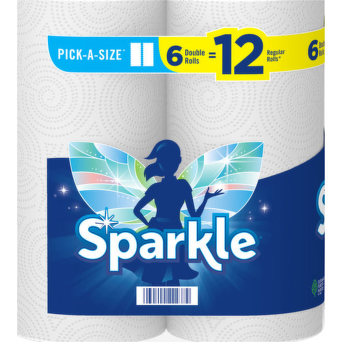  Sparkle® Pick-A-Size® Paper Towels, 6 Double Rolls