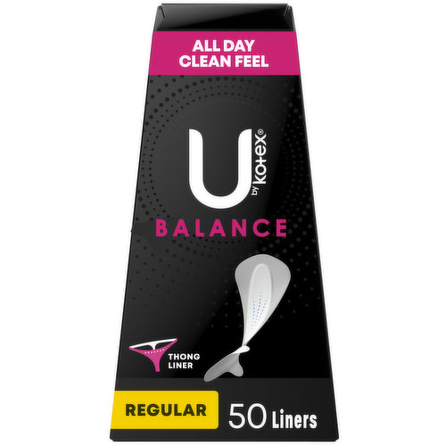 U by Kotex Barely There ThongPanty Liners, Light Absorbency
