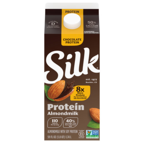 Silk Almondmilk, Chocolate, Protein