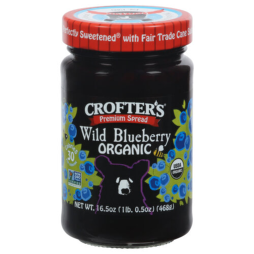 Crofter's Premium Spread, Organic, Wild Blueberry